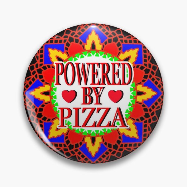 Item preview, POWERED BY PIZZA 4 designed and sold by EdwardMonet.
