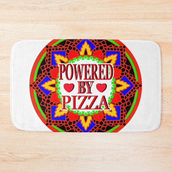 Item preview, POWERED BY PIZZA 4 designed and sold by EdwardMonet.