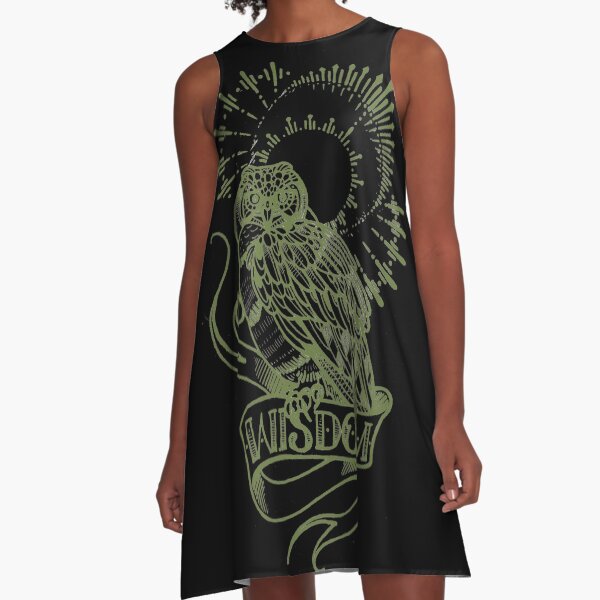 wisdom owl tattoo shirt A-Line Dress