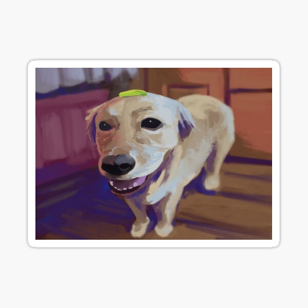 "Butter Dog" Sticker for Sale by SubmechaStudio Redbubble