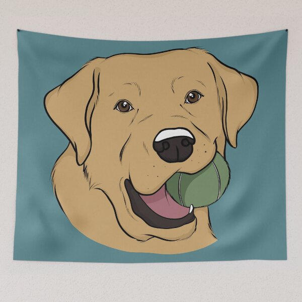 Item preview, Yellow Labrador with Ball  designed and sold by rmcbuckeye.