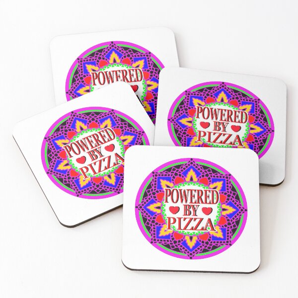 Item preview, POWERED BY PIZZA 5 Mandala for Pizza Lover designed and sold by EdwardMonet.