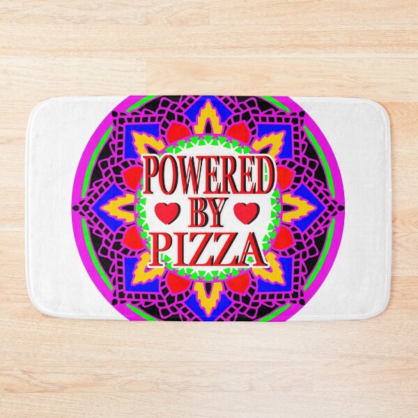 Item preview, POWERED BY PIZZA 5 Mandala for Pizza Lover designed and sold by EdwardMonet.