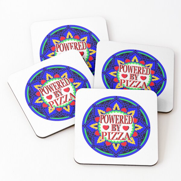 Item preview, POWERED BY PIZZA 6 designed and sold by EdwardMonet.