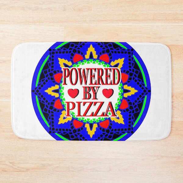 Item preview, POWERED BY PIZZA 6 designed and sold by EdwardMonet.
