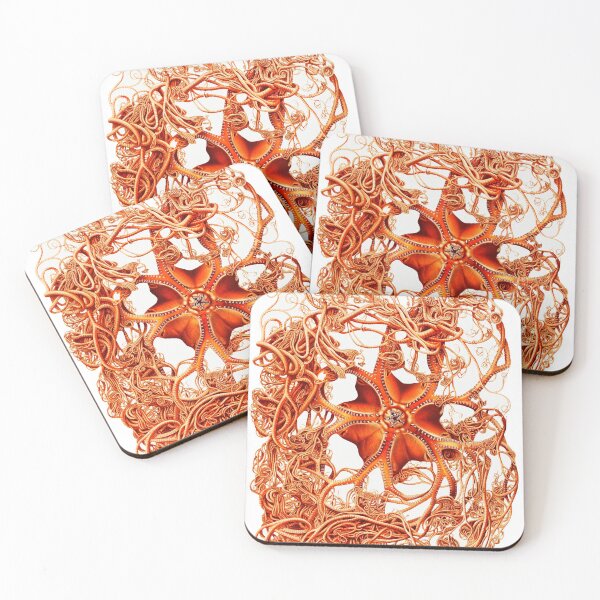 Item preview, RED BASKET STAR Gorgonocephalus Arcticus Seastar designed and sold by BulganLumini.