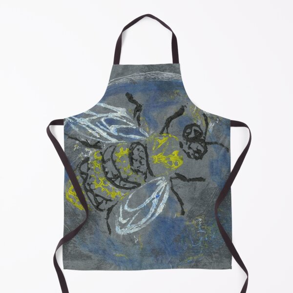 Item preview, Collagraph Bee Earth Night designed and sold by LymphomaLass.