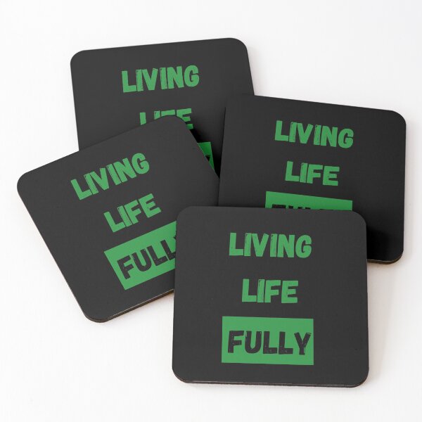 Item preview, Living Life Fully Green and Black designed and sold by ShaunSandhu.