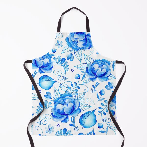 Item preview, Blue and White Floral designed and sold by FunWithChemo.