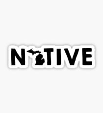 Michigan Native MI Pride Detroit Home Sticker