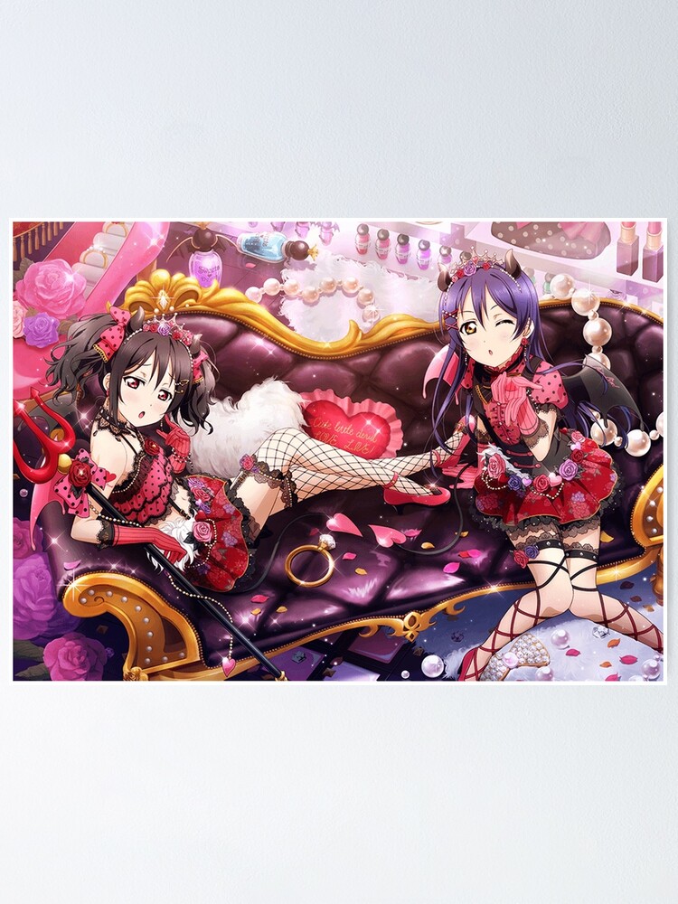 Little Devil Ur Idolized Umi And Nico Poster Poster For Sale By Flarethevulpix Redbubble 