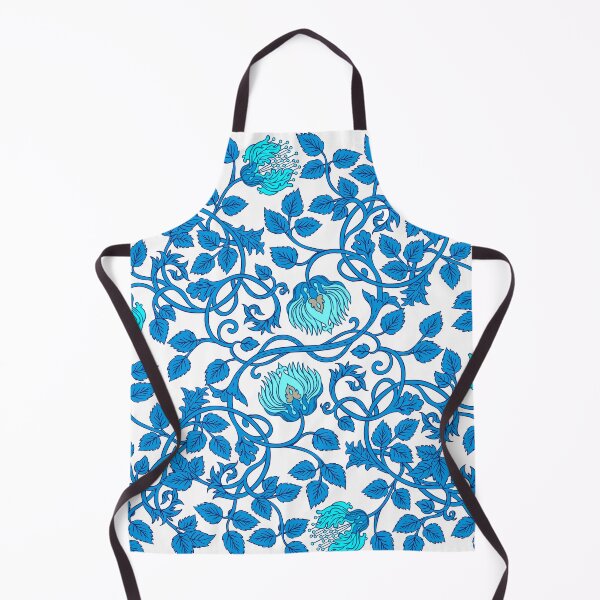 Item preview, Blue and White Floral and Vine designed and sold by FunWithChemo.