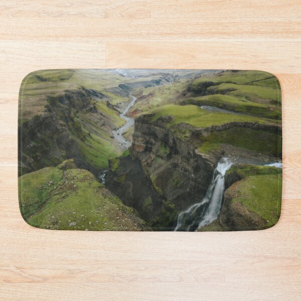 Item preview, Hidden Waterfall valley in the Icelandic Highlands – Landscape Photography  designed and sold by regnumsaturni.
