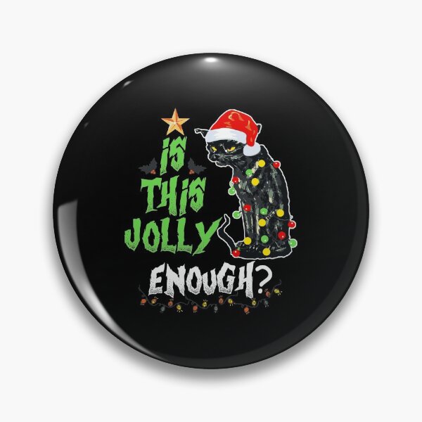 Item preview, Halloween Is This Jolly Enough Noel Cat Merry Christmas designed and sold by hlleone803.