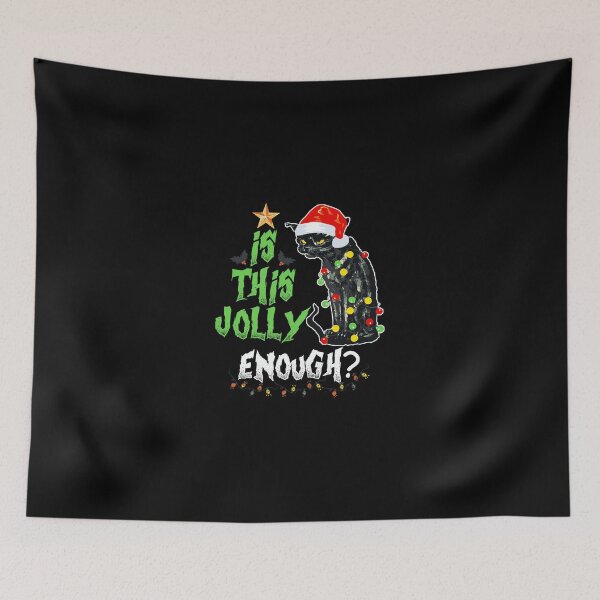 Item preview, Halloween Is This Jolly Enough Noel Cat Merry Christmas designed and sold by hlleone803.