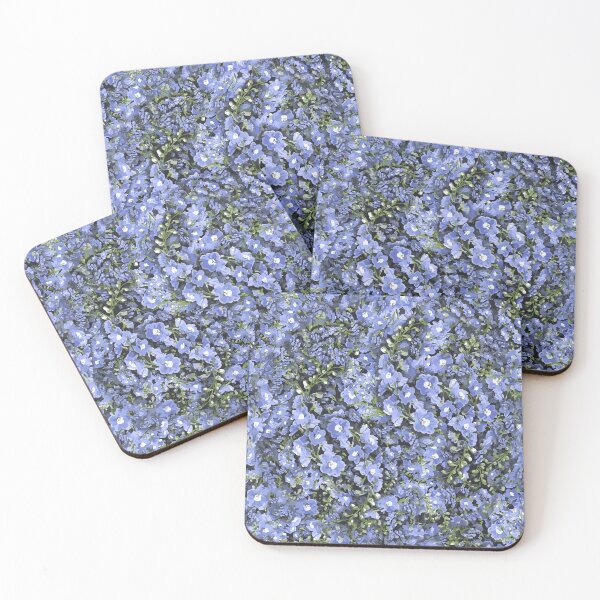 Item preview, Blue and Green Delphinium Seamless Pattern designed and sold by cozycaroline.