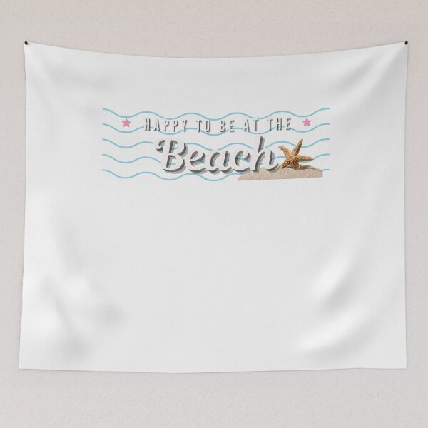 Item preview, Happy to be at the Beach designed and sold by The Long's Way Home.