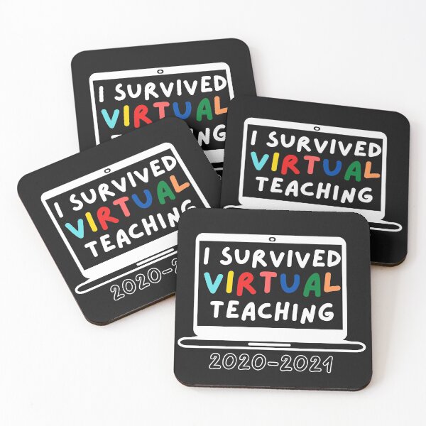 Item preview, I Survived Virtual Teaching 2021 Virtual Teaching designed and sold by Smileycreation.