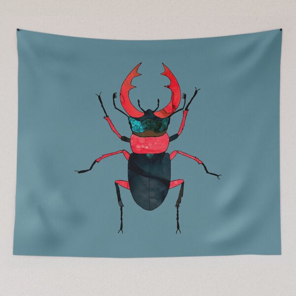 Item preview, Woodlands Insects. Stag bright beetle. designed and sold by ZheltakovaIana.