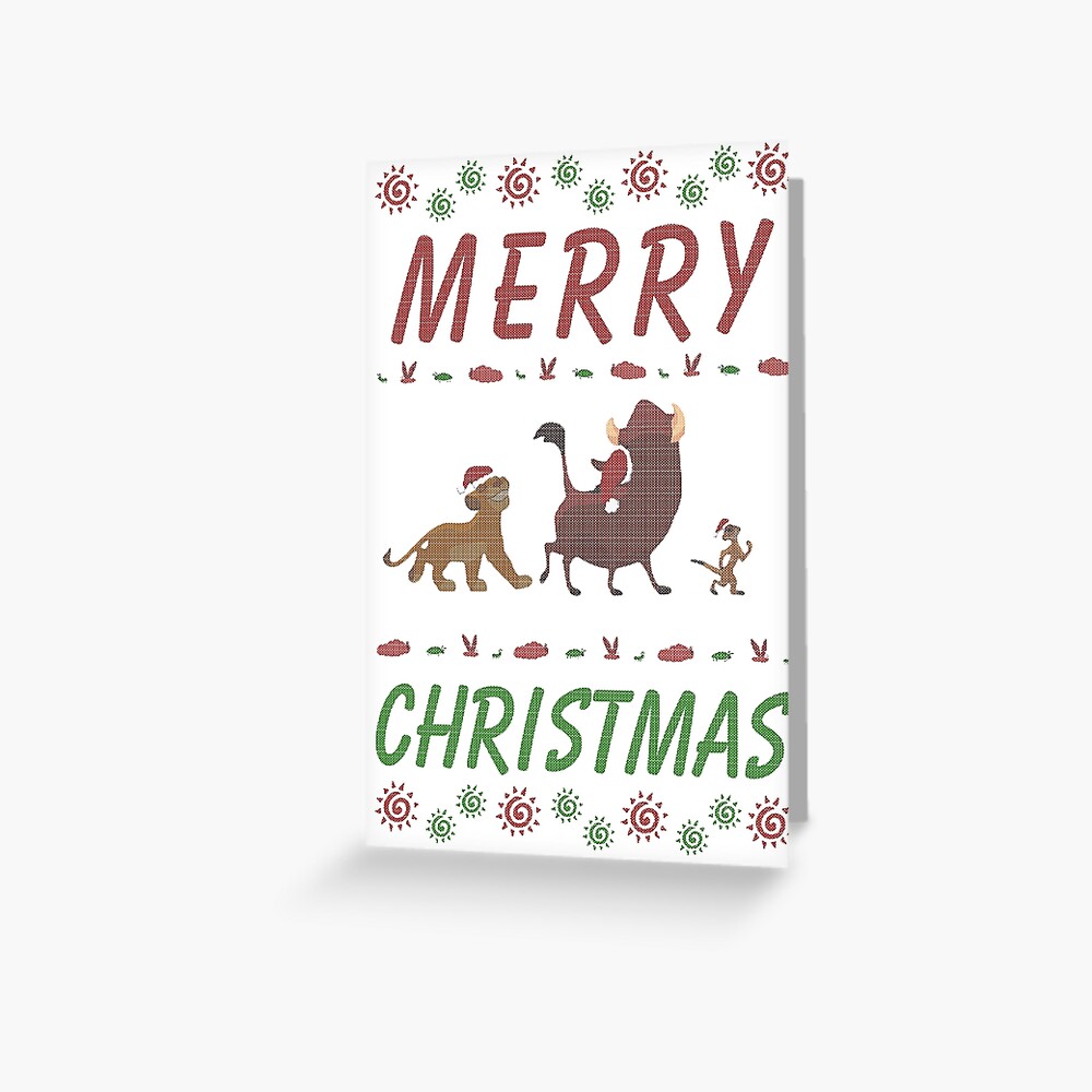 lion king ugly christmas sweater