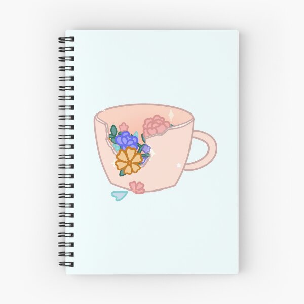 Item preview, Broken Cup With Flowers designed and sold by Nabibibi.