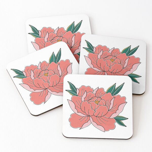 Item preview, Peony Traditional Tattoo style designed and sold by WearySoulss.