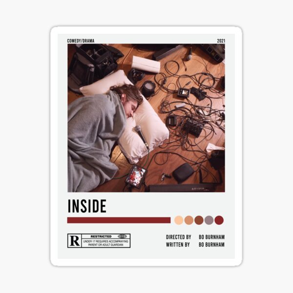 Bo Burnham Inside Indie Aesthetic Poster Sticker