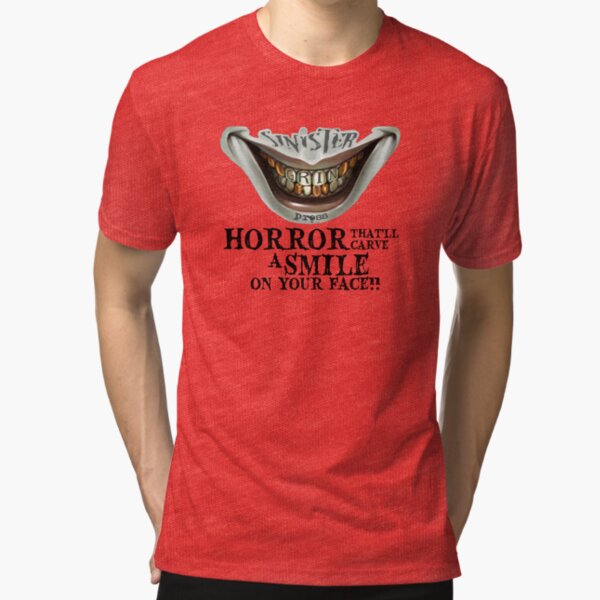 Sinister Grin Press Carve a Smile Tri-blend T-Shirt