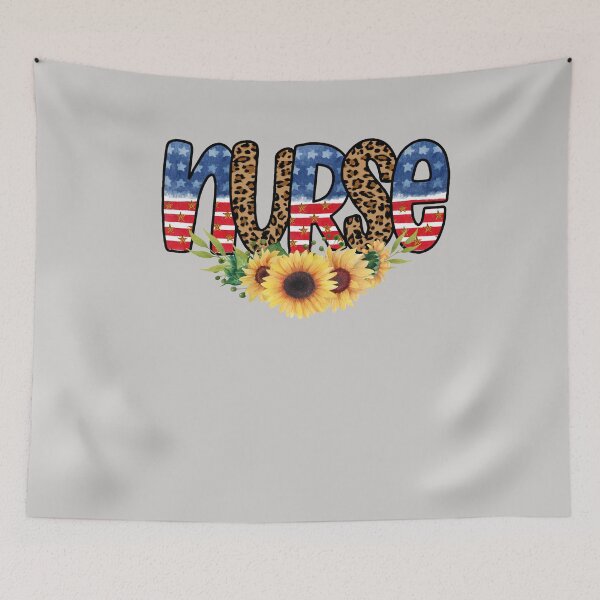 Item preview, Patriotic Nurse 4th Of July American Flag Sunflower Love designed and sold by GINIART.