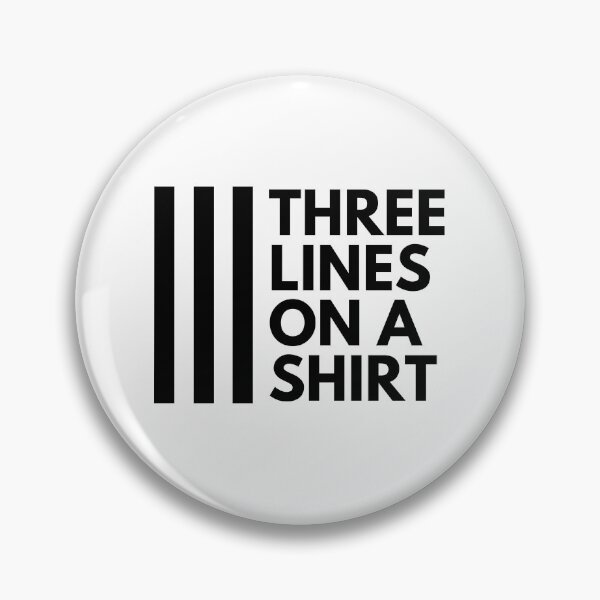 Item preview, Three Lines on a Shirt designed and sold by CalledEclectic.