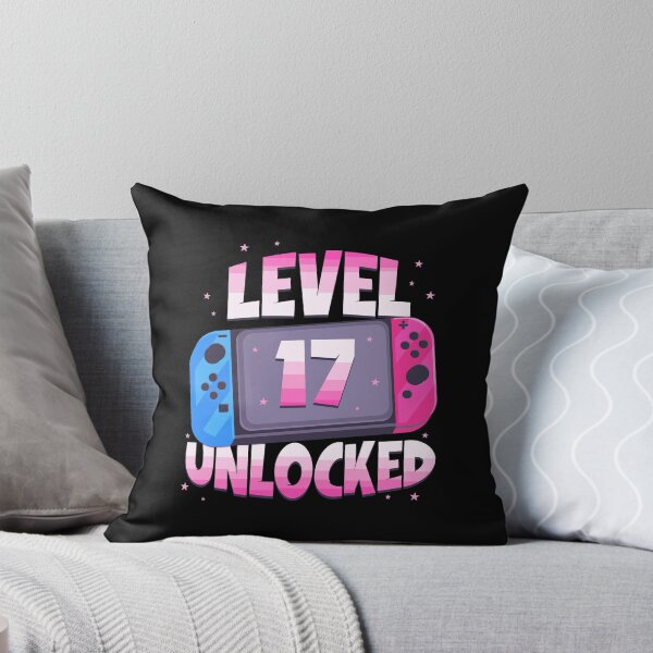 Item preview, Level 17 Birthday Shirt Girl 17 Years Old Video Games Gift Sweatshirt designed and sold by kimbowen43.