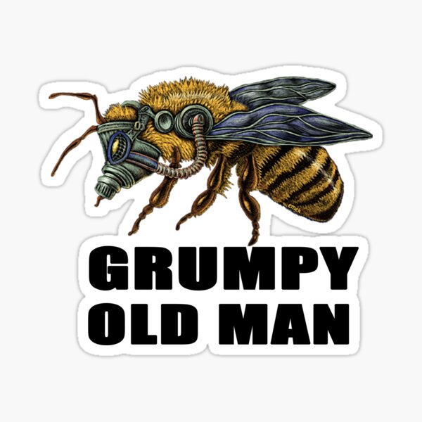 grumpy old man  Sticker