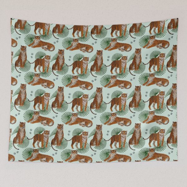 Item preview, Tosca the Tiger - Blue designed and sold by SJenkinsArt.
