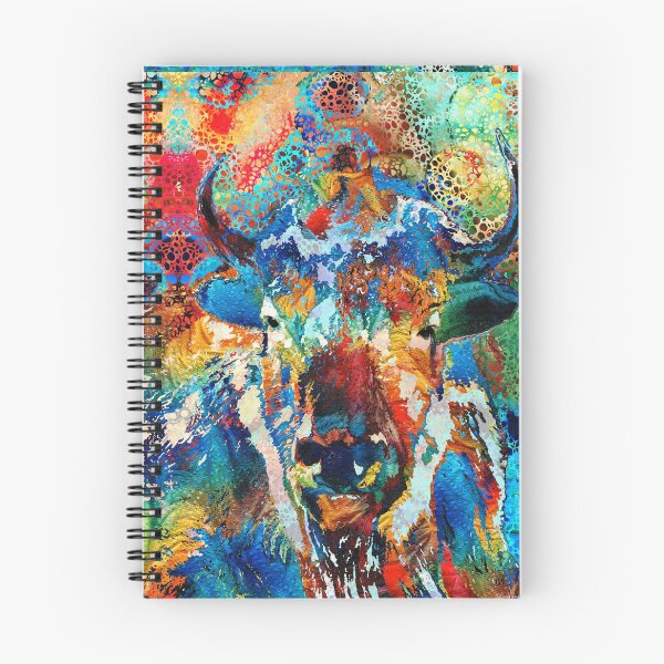 Item preview, Buffalo Art Colorful Animal by Sharon Cummings designed and sold by Sharon Cummings Art.