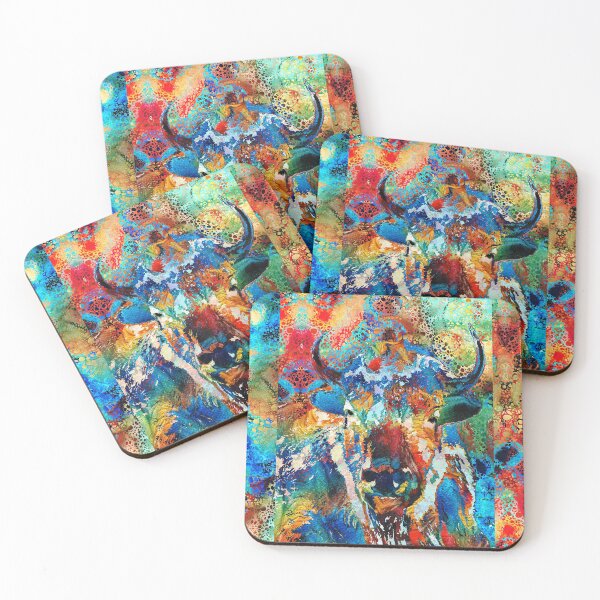 Item preview, Buffalo Art Colorful Animal by Sharon Cummings designed and sold by Sharon Cummings Art.