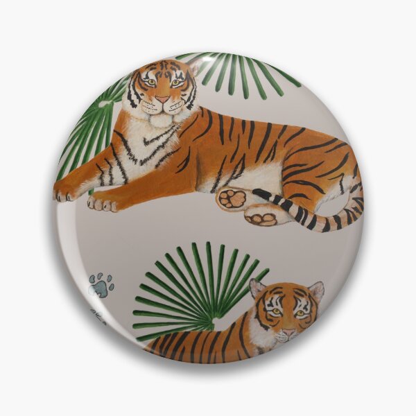 Item preview, Tosca the Tiger- Light Grey designed and sold by SJenkinsArt.
