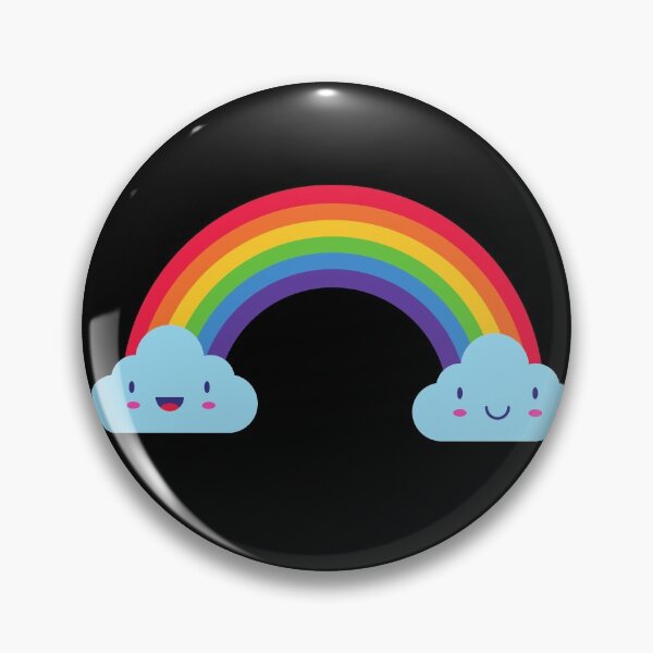 Item preview, Rainbow smiley clouds designed and sold by Aura __Print.