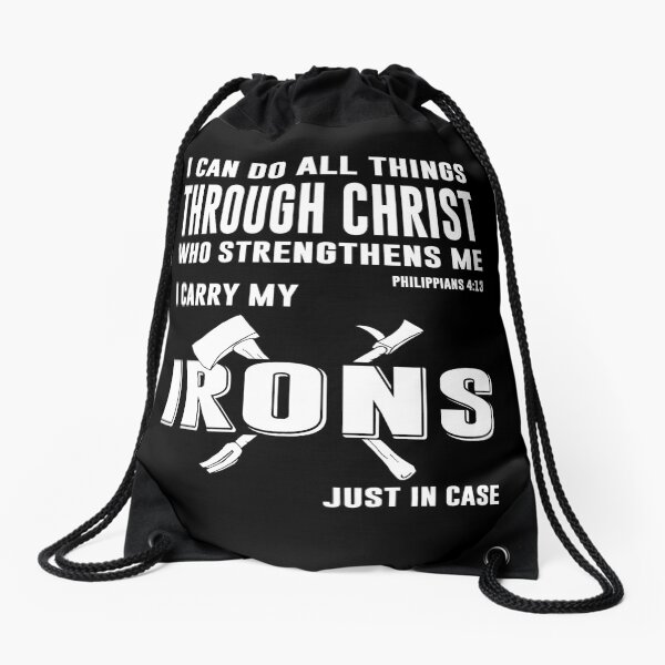 I Can Do All Things Drawstring Bag