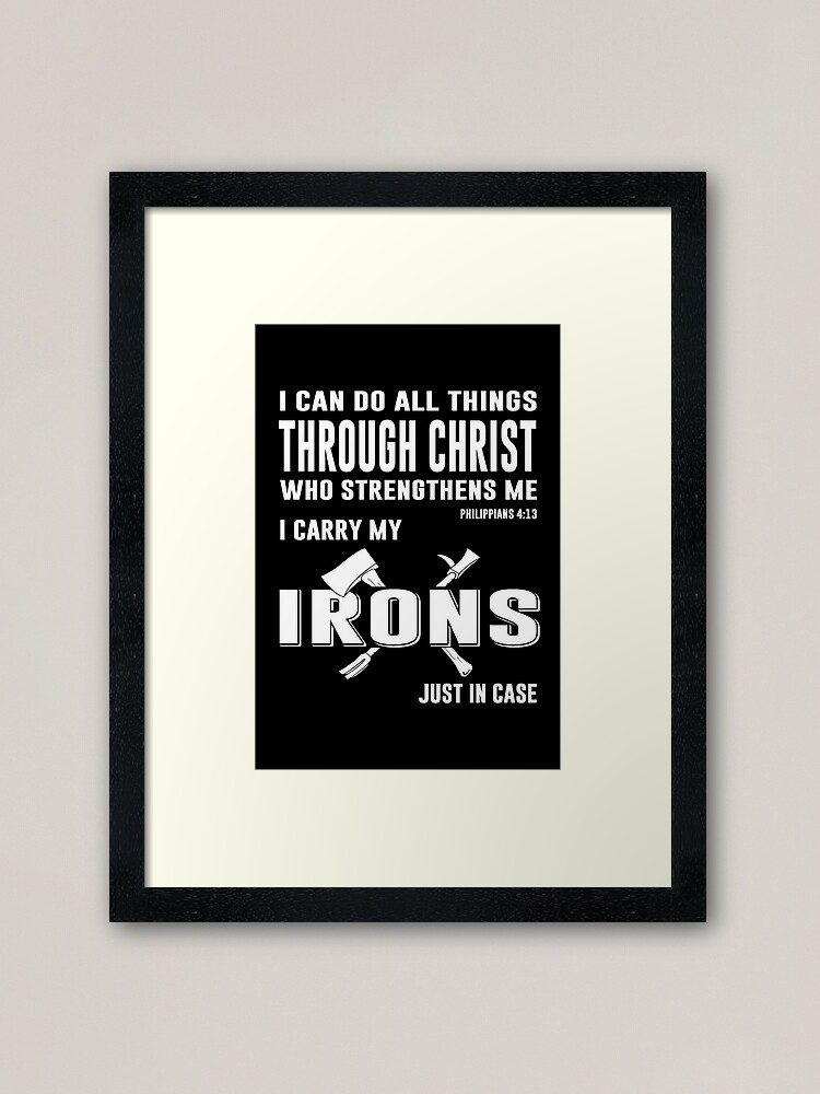 Alternate view of I Can Do All Things Framed Art Print