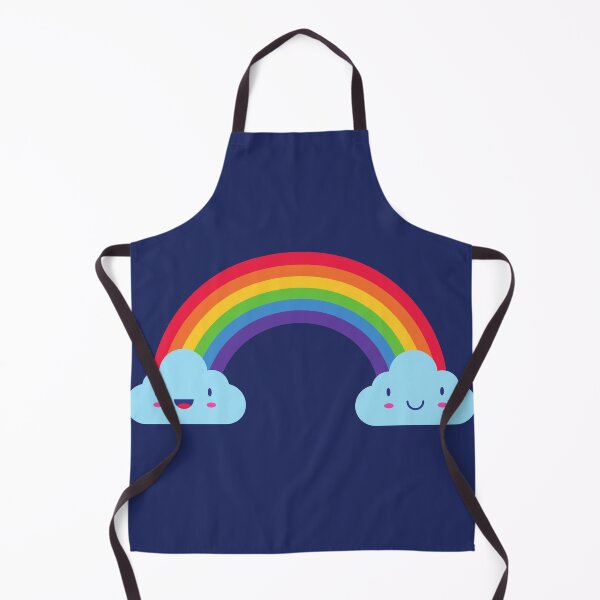 Item preview, Rainbow smiley clouds designed and sold by Aura __Print.