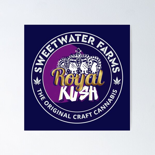 Item preview, Royal Kush - Emblem designed and sold by Sweetwater Farms Swag.