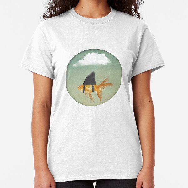Under a Cloud, Goldfish with a Shark fin Classic T-Shirt