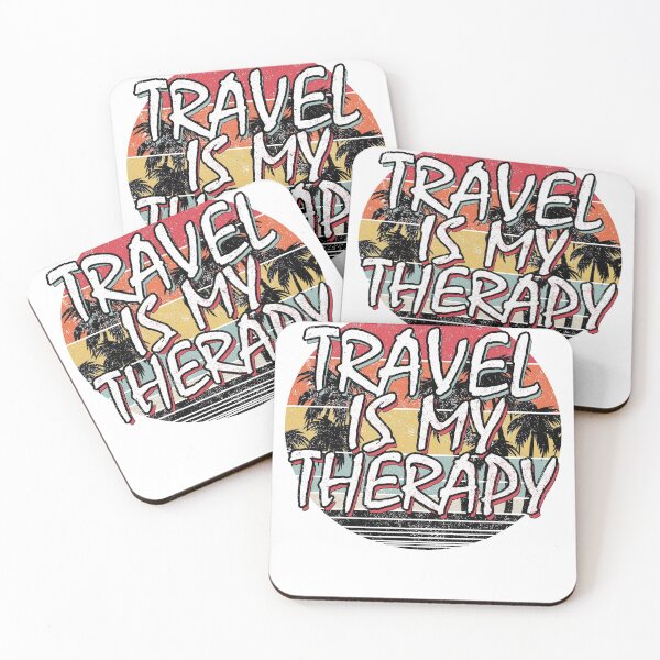 Item preview, Travel Is my Therapy Distressed Palm Tree Sunset designed and sold by PGPshop.