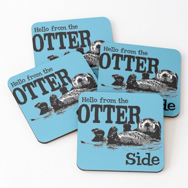 Item preview, Hello From The Otter Side Funny designed and sold by Alema Art.