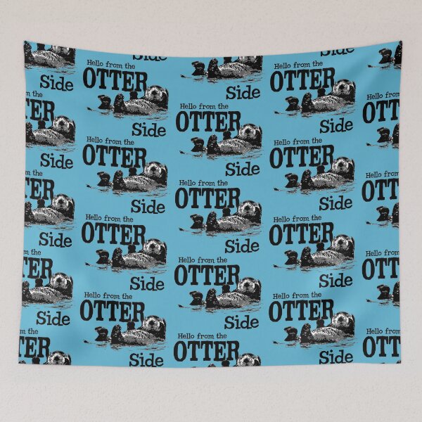 Item preview, Hello From The Otter Side Funny designed and sold by Alema Art.