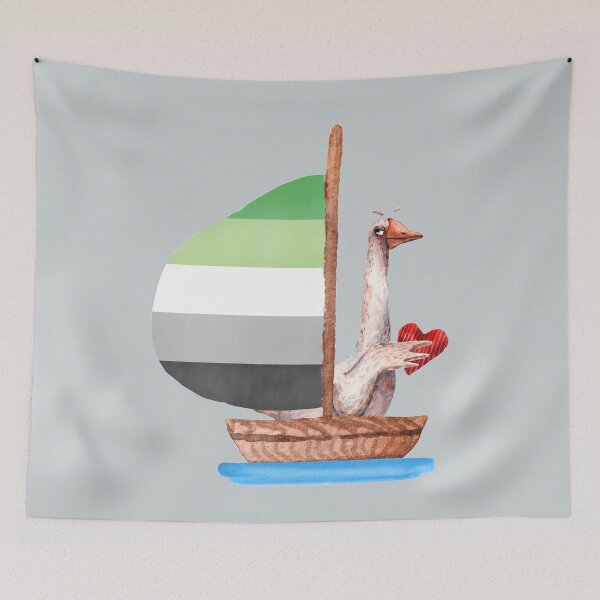 Item preview, Ahoy aromantic LGBTQ sailor | Aromantic designed and sold by Petra Becker.