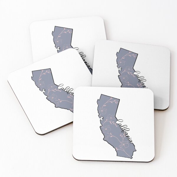 Item preview, Floral California State Outline  designed and sold by TheLoyalSpade.