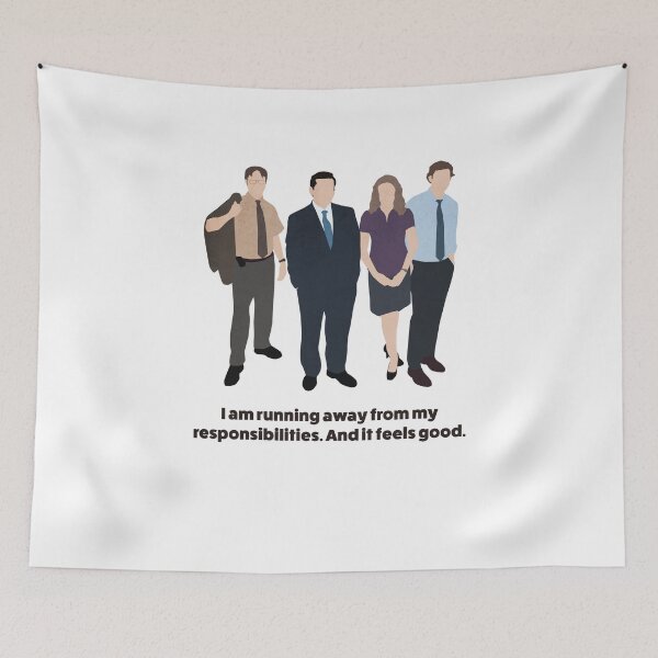 Item preview, The Office US | I am running away from my responsibilities. And it feels good. quote designed and sold by art-fox.