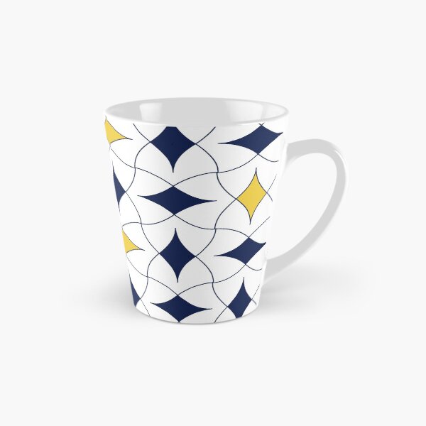 Item preview, Azul y amarillo diamante moderno mediados de siglo patrón geométrico escandinavo interior rústico 06 designed and sold by BONBcreative.