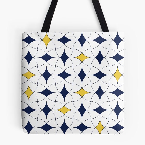 Item preview, Blue and Yellow Diamond Modern Mid Century Geometric Pattern Scandinavian Rustic Interior 06 designed and sold by BONBcreative.
